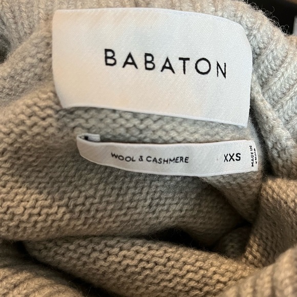 Aritzia Babaton cashmere wool turtleneck sweater - Picture 2 of 5